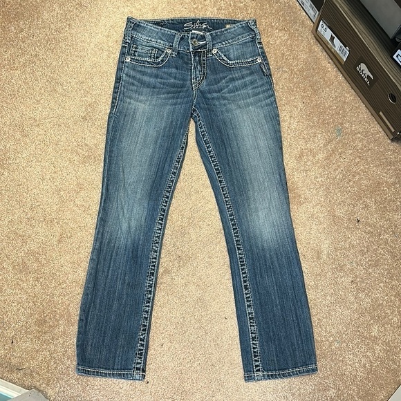 Silver jeans suki capri size 24 - Picture 1 of 6